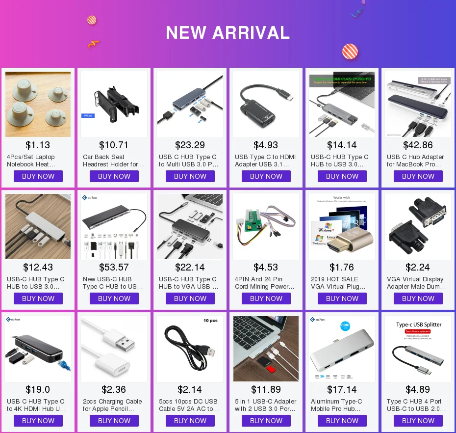 Type c концентратор для мульти-Хаба USB 3,0 HDMI 4 K/SD/TF кард-ридер/PD зарядка аудио/RJ45 адаптер для MacBook Pro type c usb-хаб