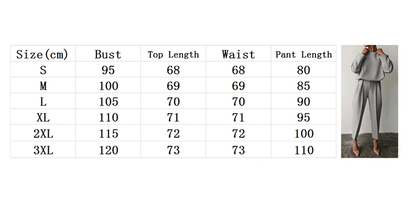 

Ladies Spring Two-piece Solid Color Round Neck Long-sleeved Pullover and Casual Trousers Loose Office Fashion Suit New Style