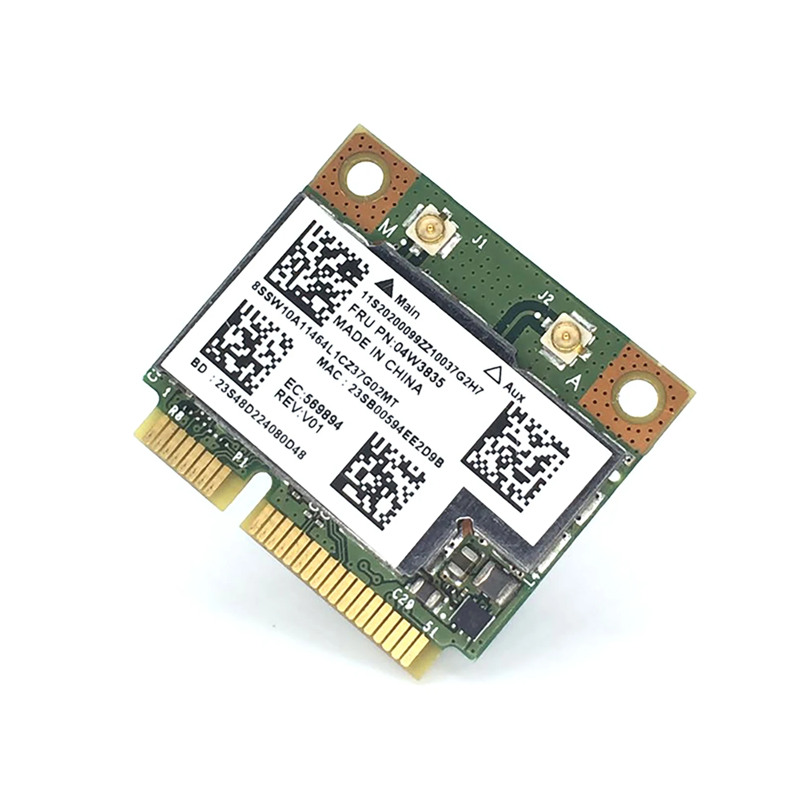 

Для Broadcom двухчастотный мини PCIE 300 Мбит/с 802.11A/B/G/N встроенный Беспроводной сетевая карта BCM943228 DW1540 2,4G/5G