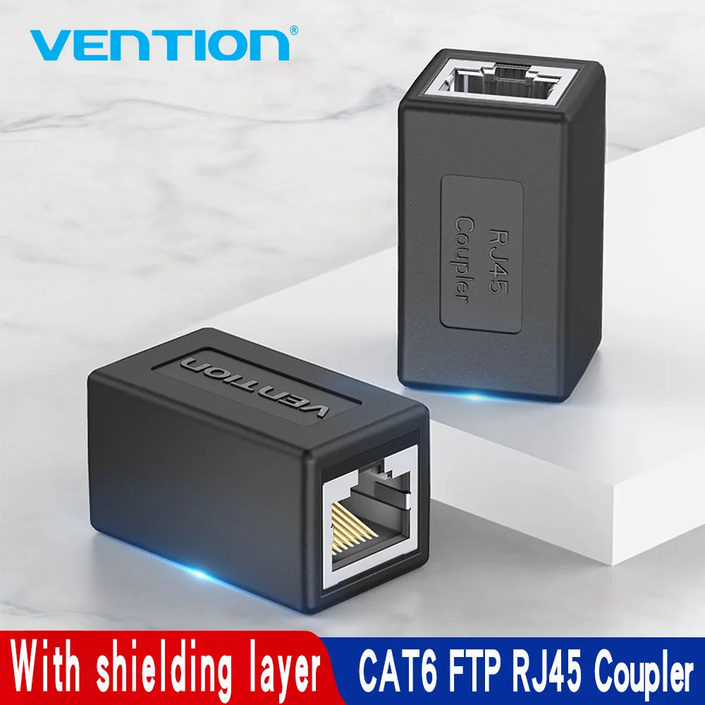 

Коннектор Vention Cat6, FTP с экраном, адаптер Ethernet 8P8C, сетевой стандарт для кабеля Ethernet, коннектор RJ45