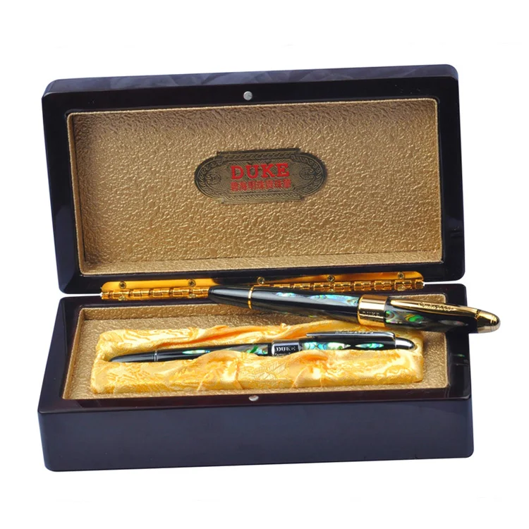 Роскошная ручка высокого качества Duke серебряная и Золотая шариковая