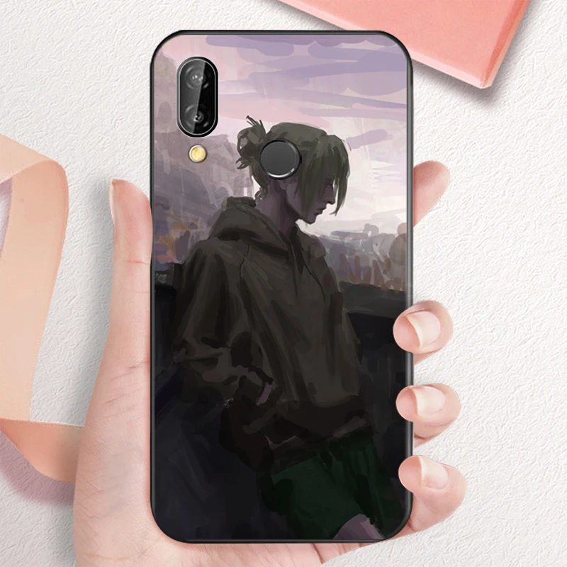 

Anime Japanese Allen Attack On Titan Phone Case For Huawei P30 Lite P30 P30 Pro P40 P40 Lite P40 Pro Hard Coque Back Cover