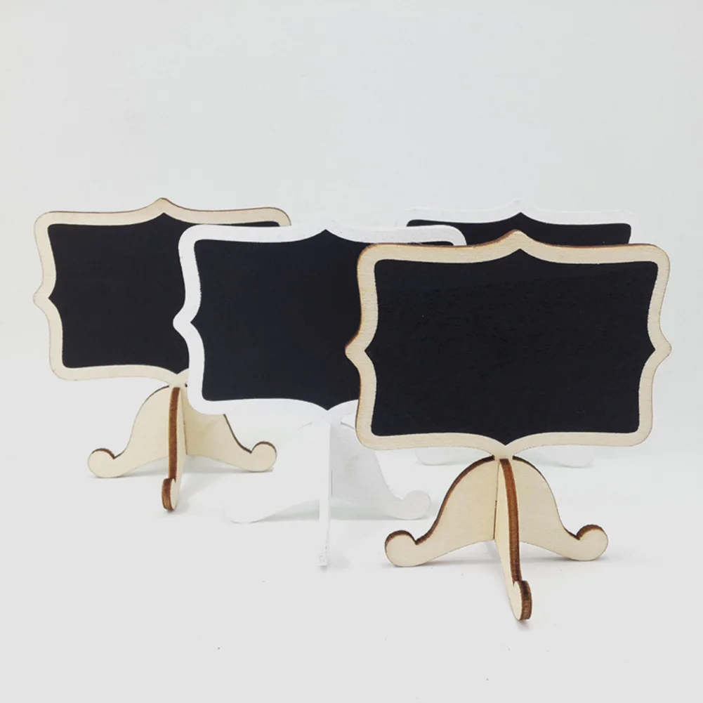 

5Pcs/Pack Mini Lace Blackboard Chalkboard Wooden Blackboard School Office Decoration Supplies