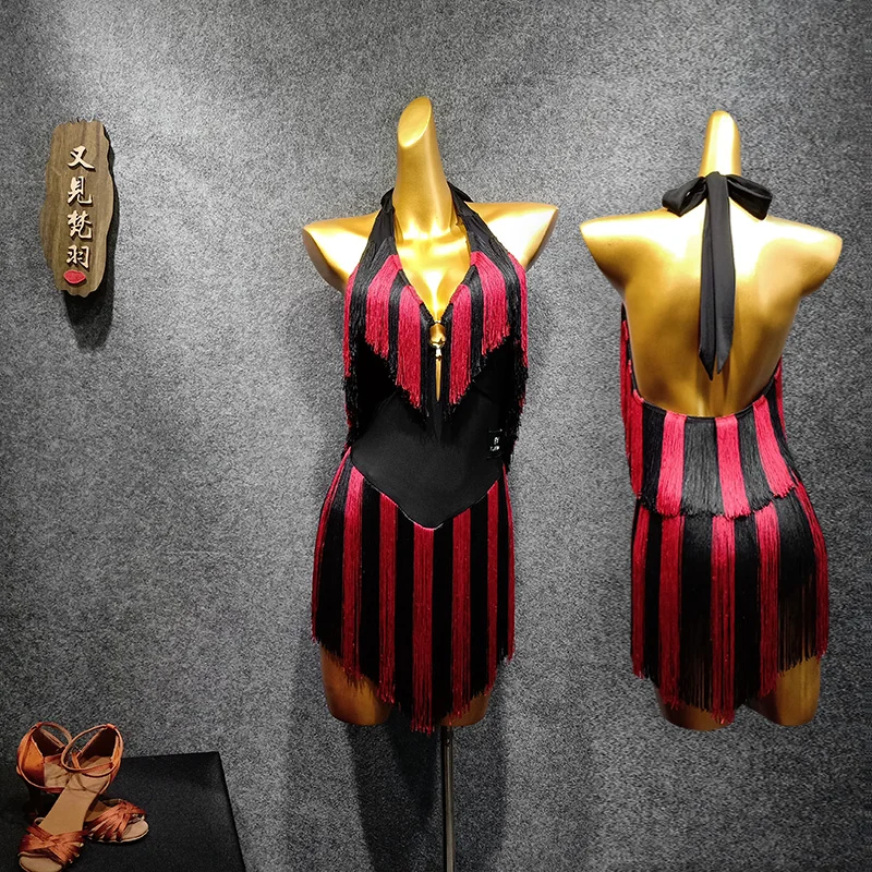 Платья для латиноамериканских танцев с кисточками на конкурс сальса