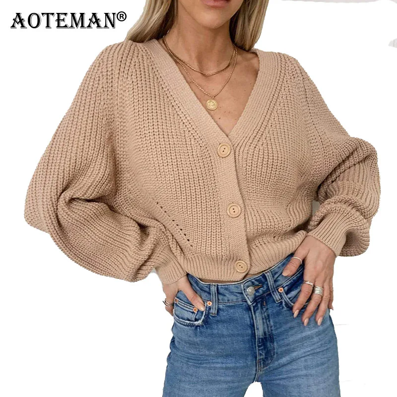 

Женские куртки, свитер, пальто, женские осенне-весенние вязаные пальто, повседневная верхняя одежда, модная Свободная Женская одежда, уличн...