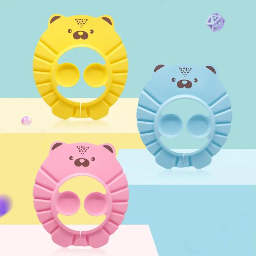 

Baby Children Kids Waterproof Ear Protection Hair Washing Shampoo Shower Cap Hat Practical Showering Caps Infant Bathing Visor