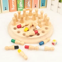 montessori chess board games for kids education toys for children brain teaser wooden toys memory match chess game kids game
