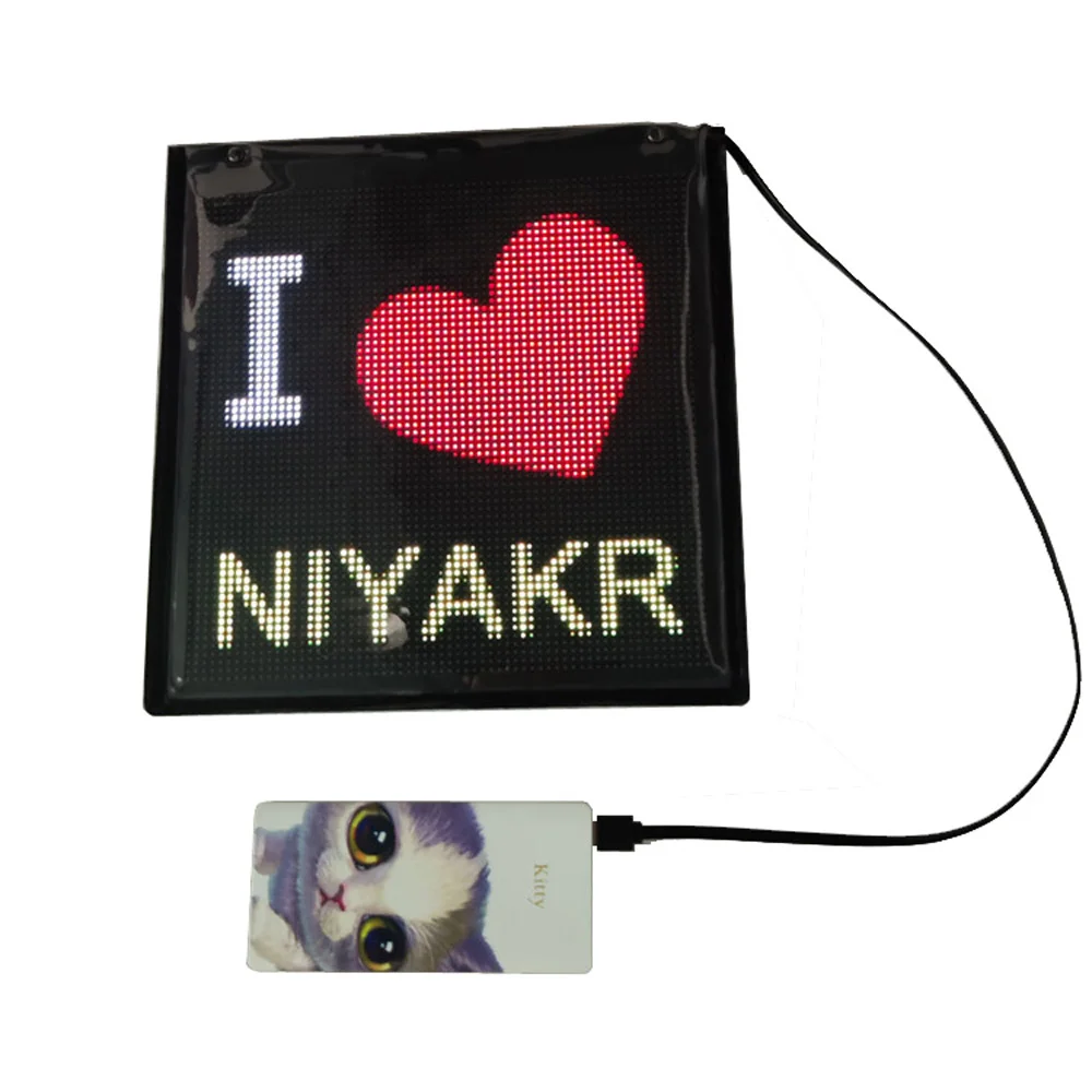 Цветной светодиодный рюкзак Динамический экран дисплей 3D умный |