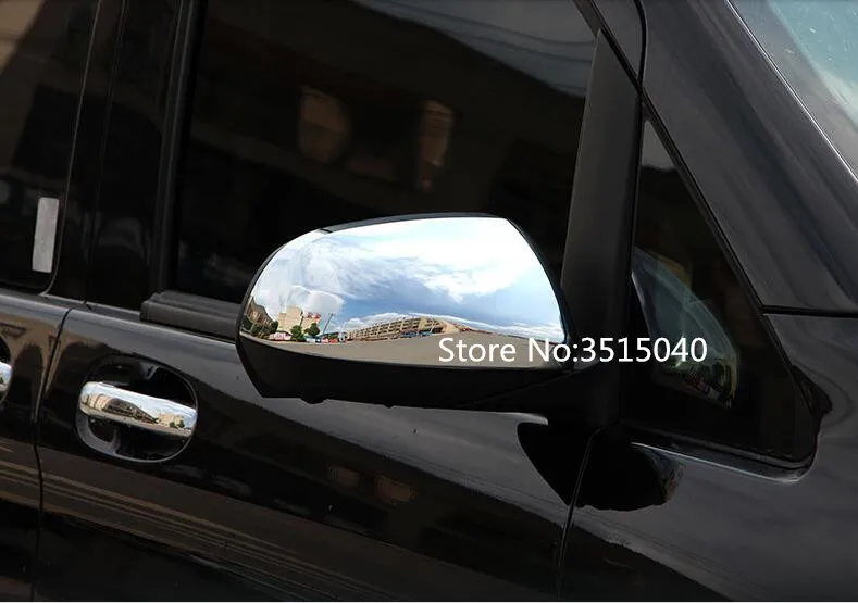 

For Mercedes Benz Vito 2017 2 PCS ABS Chrome Car Side Door Rearview Mirror Protect Frame Cover Trim Car Styling Accessory