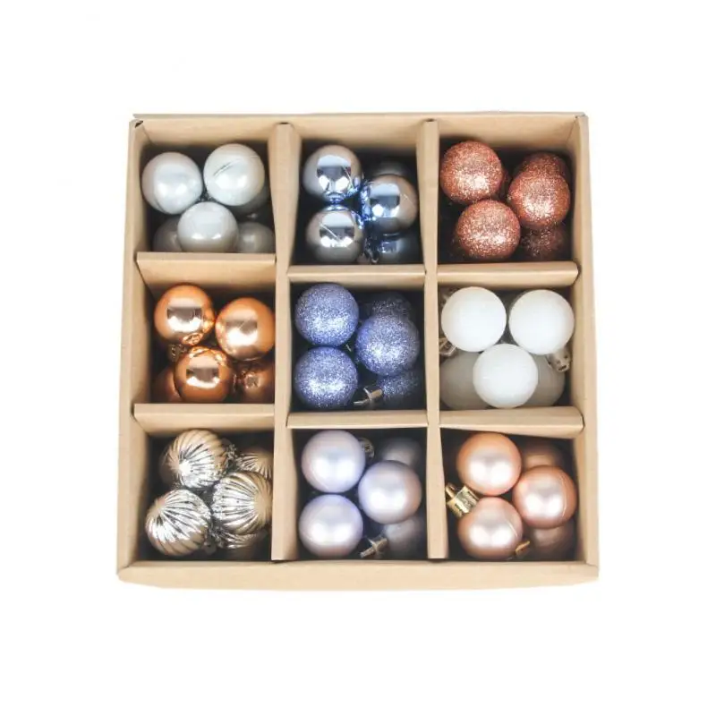 

99 шт., декоративные шарики для новогодней ёлки, 3 см