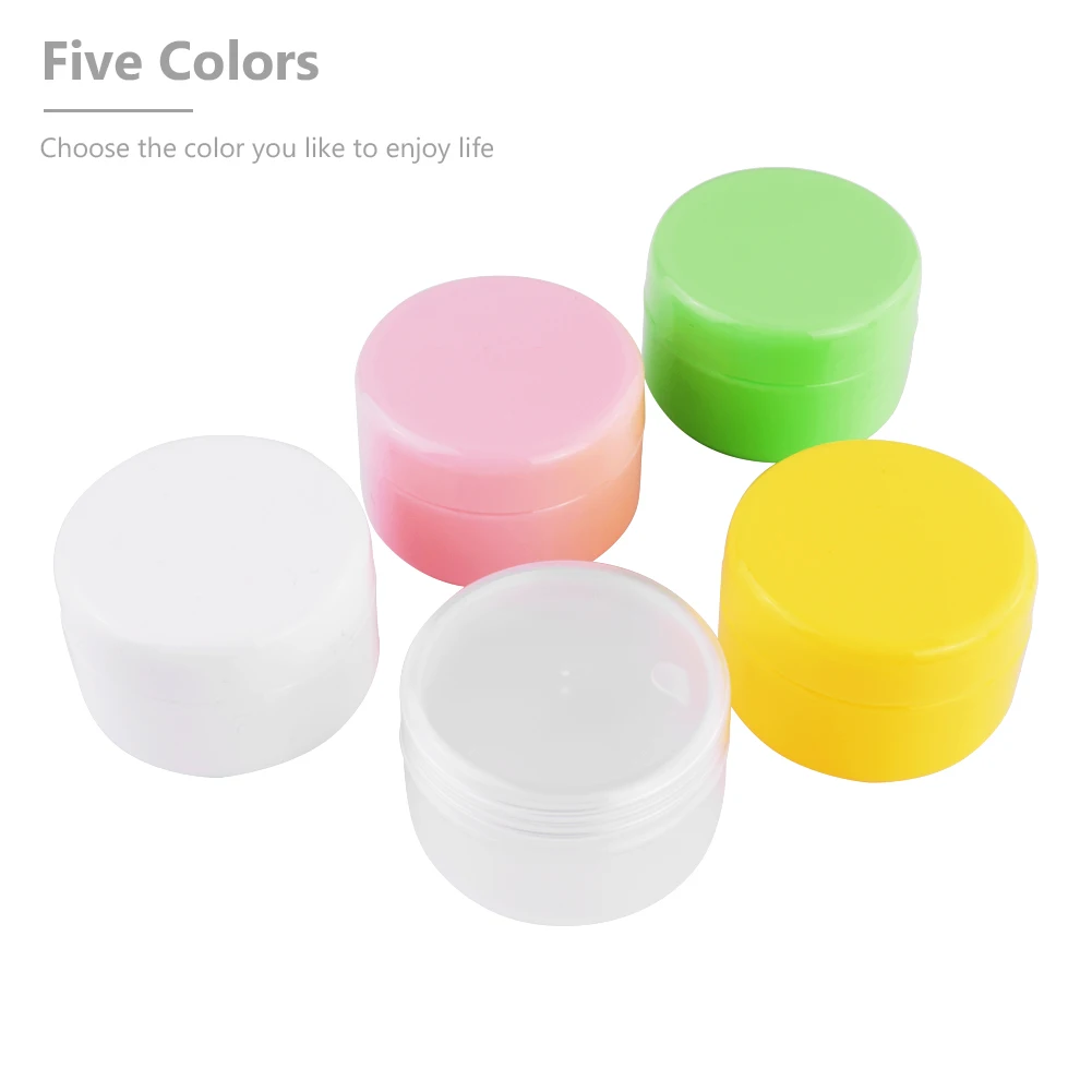 

1pc 20g 50g 100g Empty Makeup Jar Pot Refillable Sample Bottles Travel Face Cream Lotion Cosmetic Container White Pink Green