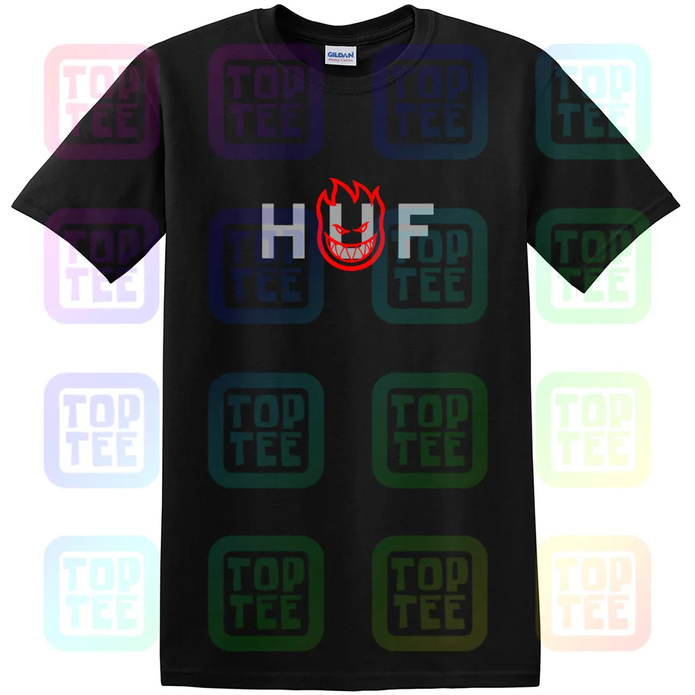 Уличная одежда HUF World SPITFIRE OG футболка с логотипом белая футболка для скейтборда мужская осень