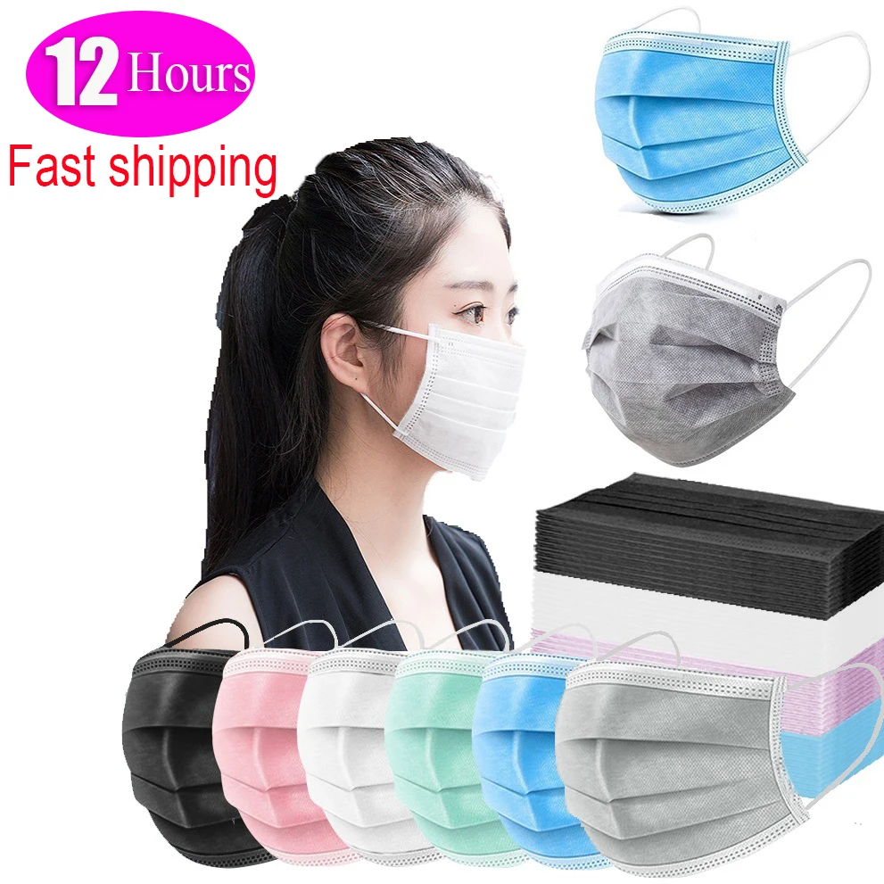 Маска одноразовая для рта 3 слоя дышащей маски с фильтром из выдувного плетения