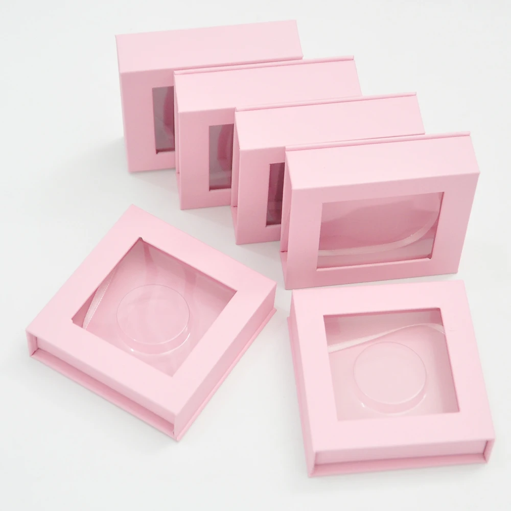 

Wholesale Lash Boxes Packaging Eyelash Box Package Custom Magnetic Light Pink False Eyelashes Makeup Storage Case bulk Vendors