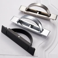 tatami hidden door handles zinc alloy recessed flush pull cover floor cabinet handle bright chrome dark furniture hardware