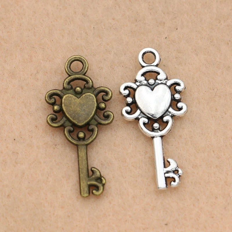 

10 шт., антикварные подвески из серебра в виде сердца покрытый замок Шарм Подвеска для браслетов и ожерелий ювелирные изделия аксессуары "сде...