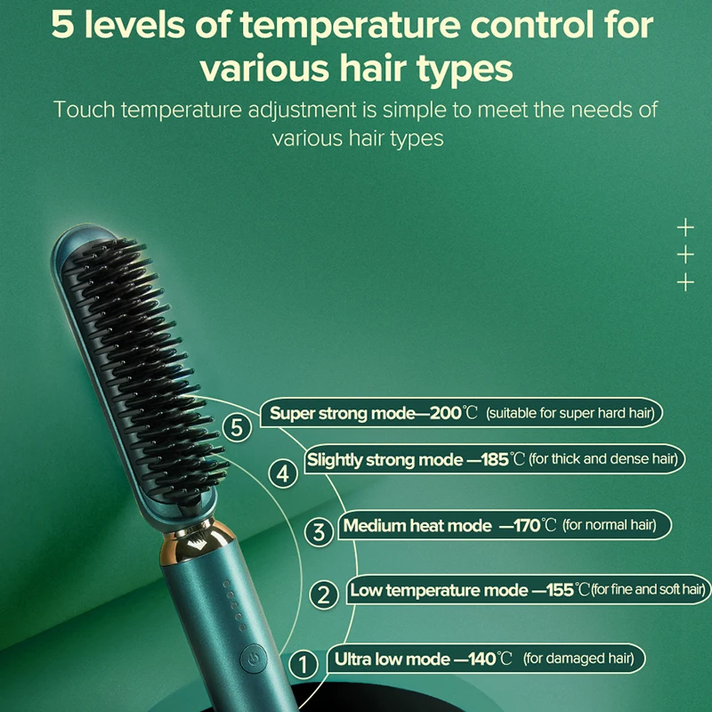 Выпрямитель для волос inFace Pro Plus ионный стайлер завивки быстрый нагрев расческа