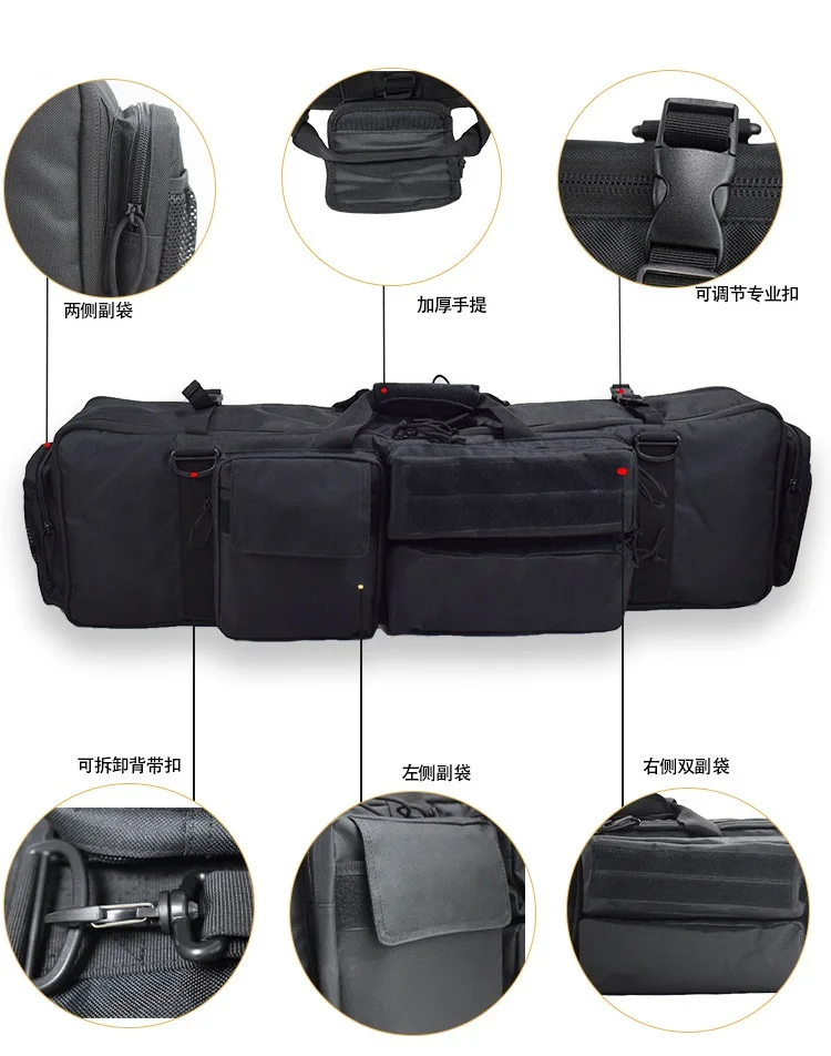 

Tactical Gun Bag For M249 Airsoft Military Hunting Shooting Rifle Backpack Outdoor Gun Carrying Case With Shoulder Straps