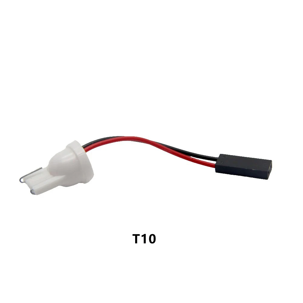 T10 Socket W5W светодиодный T10 C5W BA9S H21W 24 36 48SMD Автомобильный светодиодный автомобиль Панель лампы авто Интерьер Чтение лампа светильник купол с фестонами светильник AC/DC 12V - Испускаемый цвет: T10 Socket