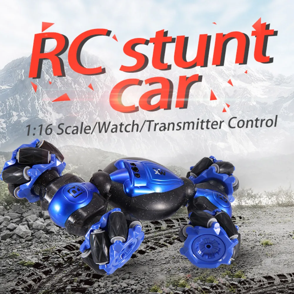 1827 20 2 4G 4WD RC Stunt Car Twist автомобильные часы индукционный жесты внедорожный плоский