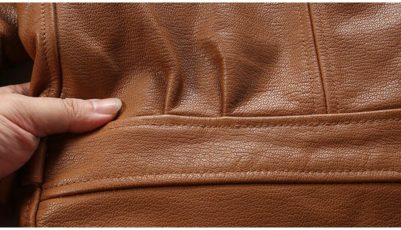 

Jackets Men Brown Genuine Leather Jacket Coat 2021 Autumn Vintage Casual Sheepskin Coats Male Free Shipping