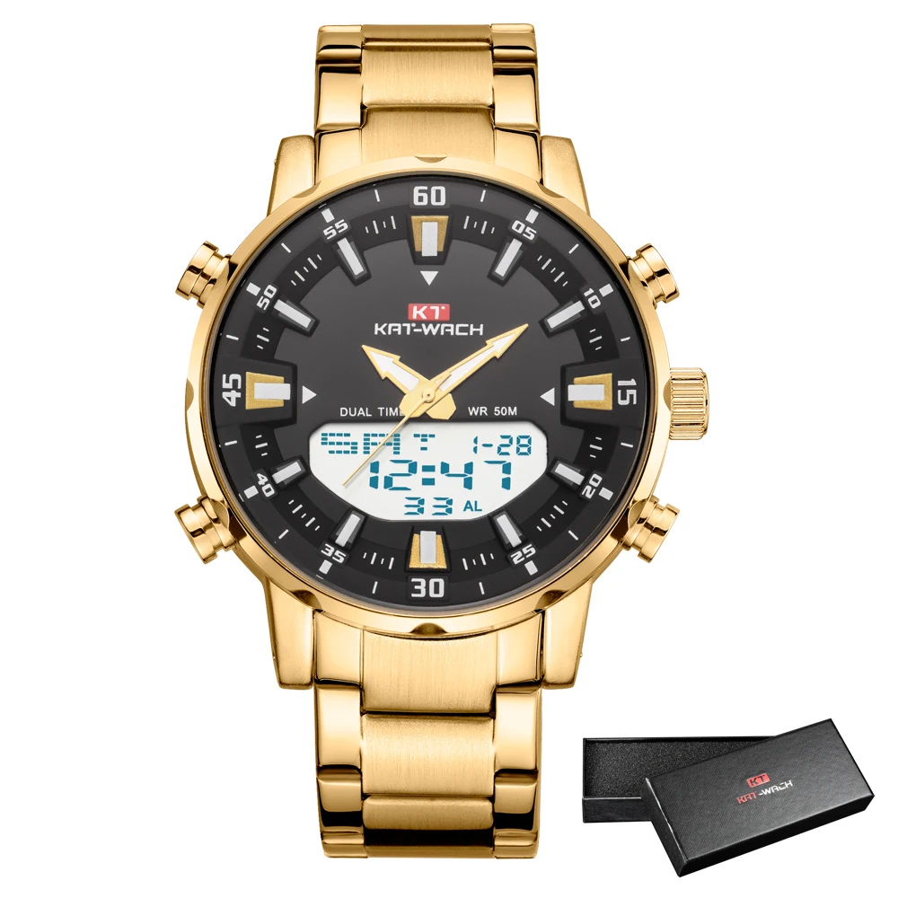 

Banfu Brand Men's Watch Electronic Quartz Watch Men's Stainless Steel Strap 50M Waterproof Date Watch Relogio Masculino