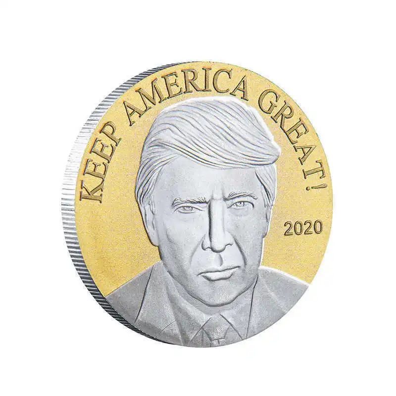 Президент США Дональд Трамп 2020 держать AMERICA GREAT монета с изображением орла