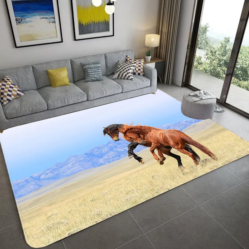 

3D three-dimensional cushion is suitable for living room animal printing area carpet bedroom bedside carpet entrance door carpet