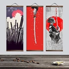Постеры и принты в японском стиле для украшения стен, из массива дерева