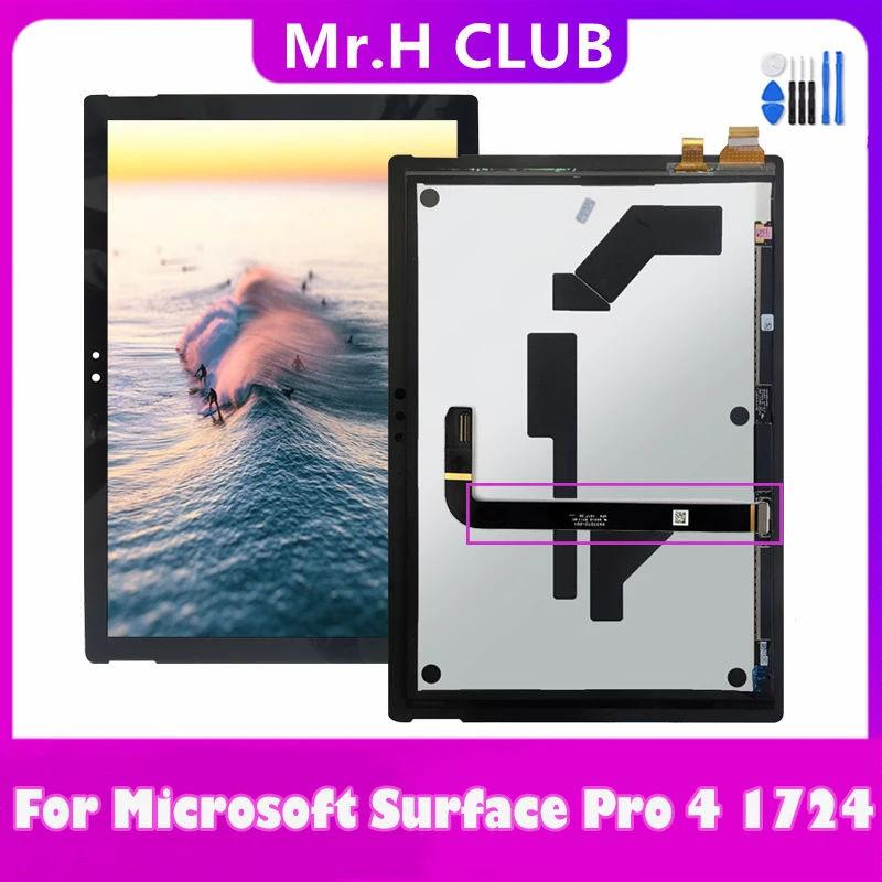Оригинальный ЖК-дисплей для Microsoft Surface Pro 4 1724 кодирующий преобразователь