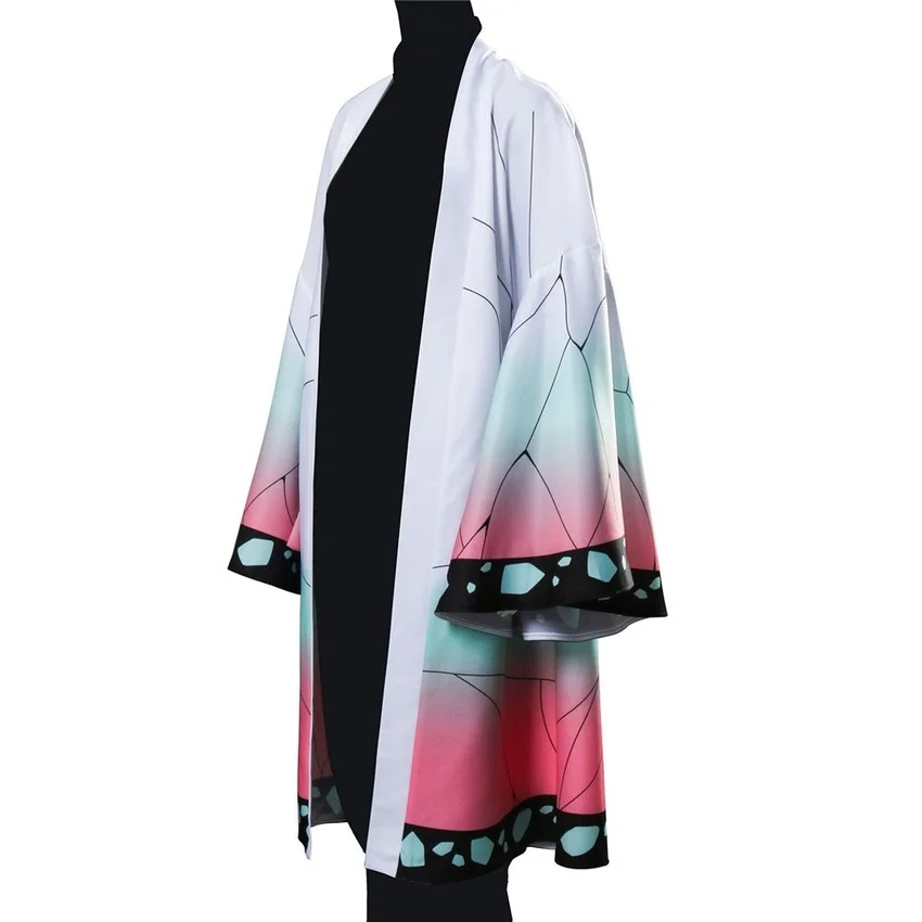 Кимоно женское для косплея кардиган с рисунком бабочки накидка аниме одежда