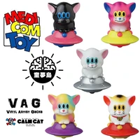 medico vags gashapon toys calm cat on the ufo 5 kinds cute action figure model ornaments toys