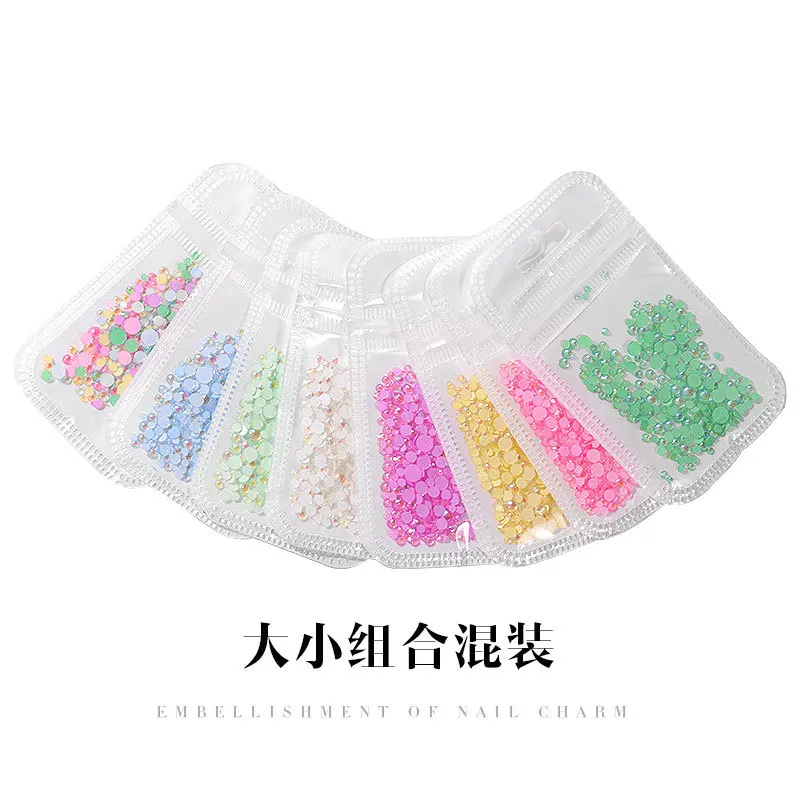 Светящиеся Стразы для ногтей украшения 8 стиль смешанный размер стекло горный