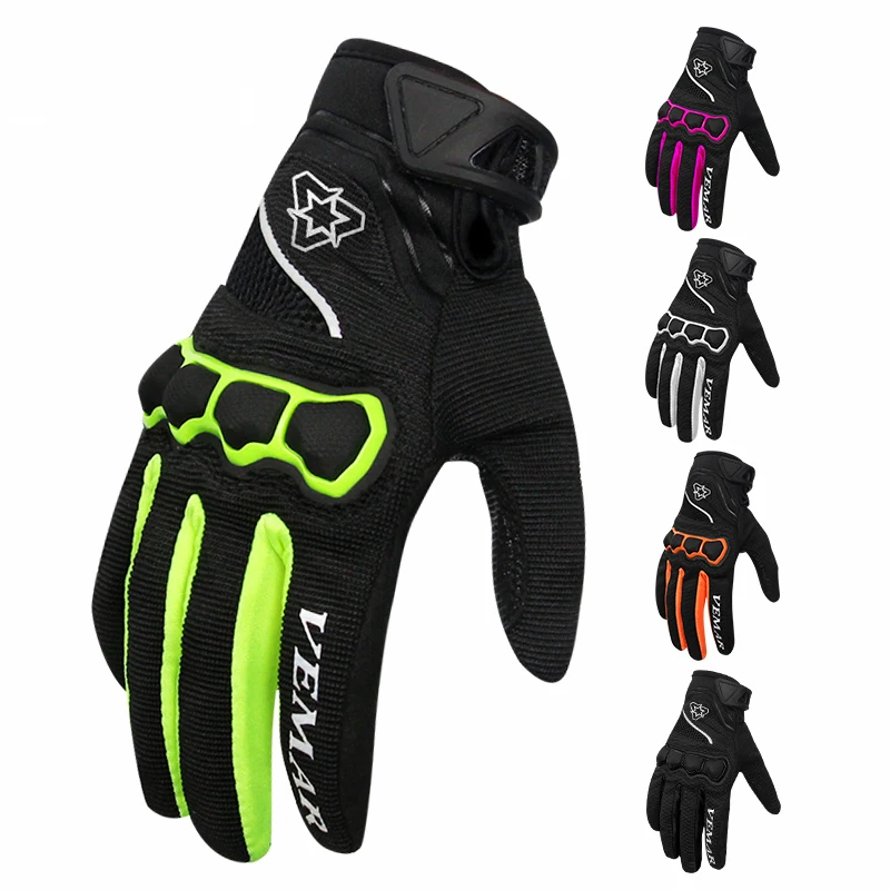 Мотоциклетные Перчатки сенсорный экран езда ручная Защита от скольжения полный