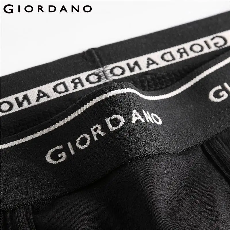 Giordano трусы мужские шесть пар треугольных трусов с логотипом брэнда на широкой