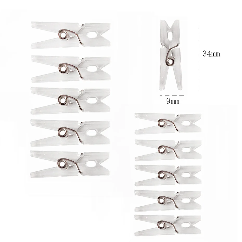 LED Garland With Clothespins Photo Holder Battery Power 5/10M Copper wire Fairy Light 20/50 clips Decoration For Christmas Party | Лампы и