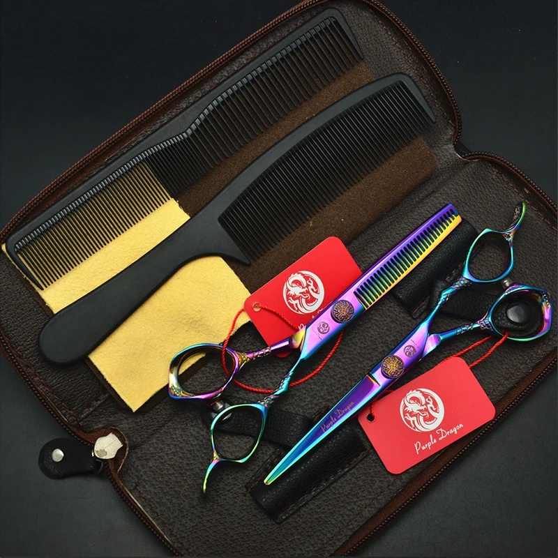 6 дюймовые профессиональные ножницы для стрижки волос филировочные набор