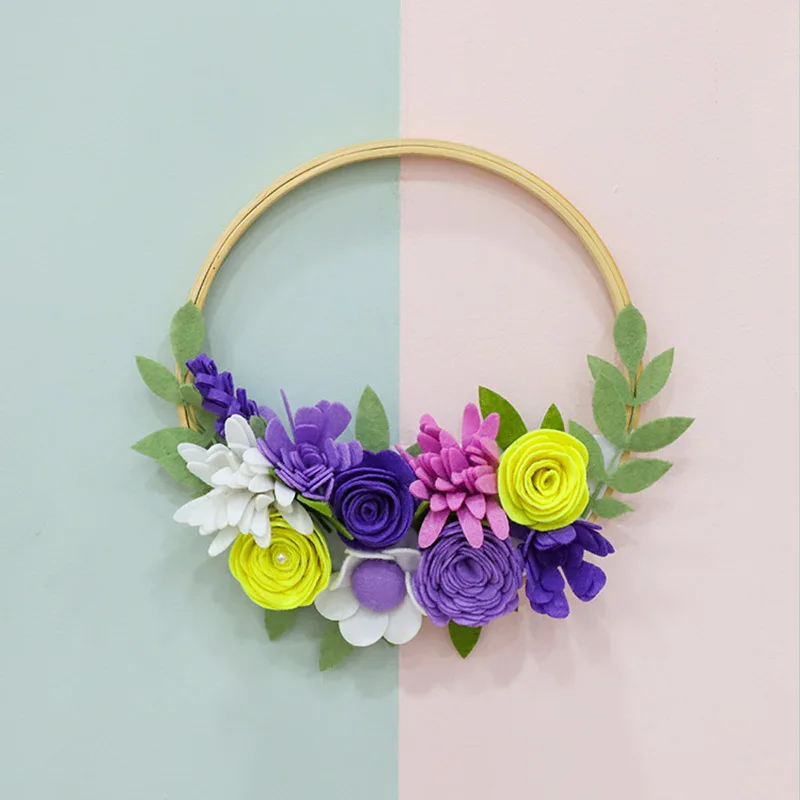 Набор для изготовления фетра ручной работы Easy DIY цветочный венок из