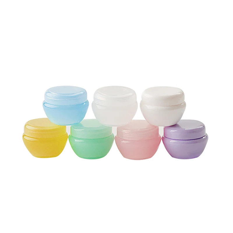 

20Pcs Plastic Pot Jars Round Clear Cosmetics Plastic Container Jars with Lid for Travel Storage Samples lip gloss Containers Set