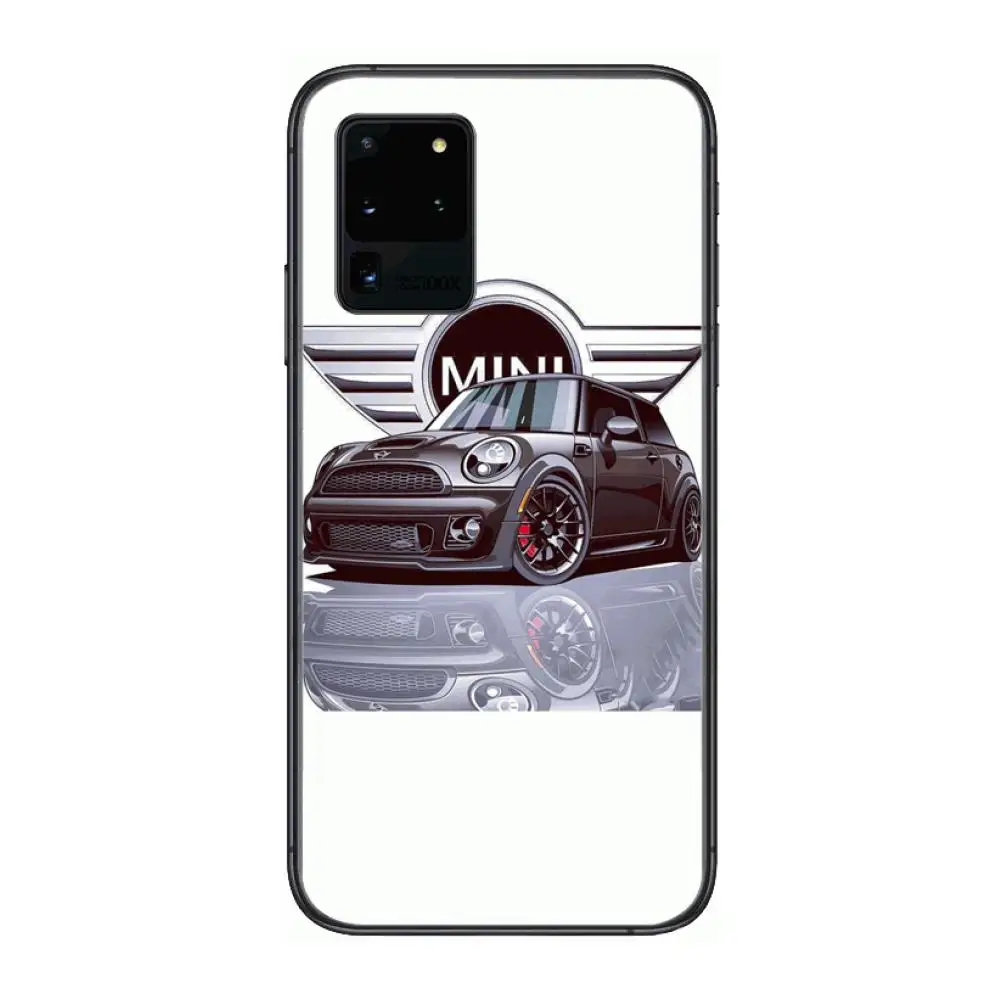 

estilo mini carro Phone cover hull For SamSung Galaxy S 6 7 8 9 10 20 Plus Edge E 5G Lite Ultra black soft bumper