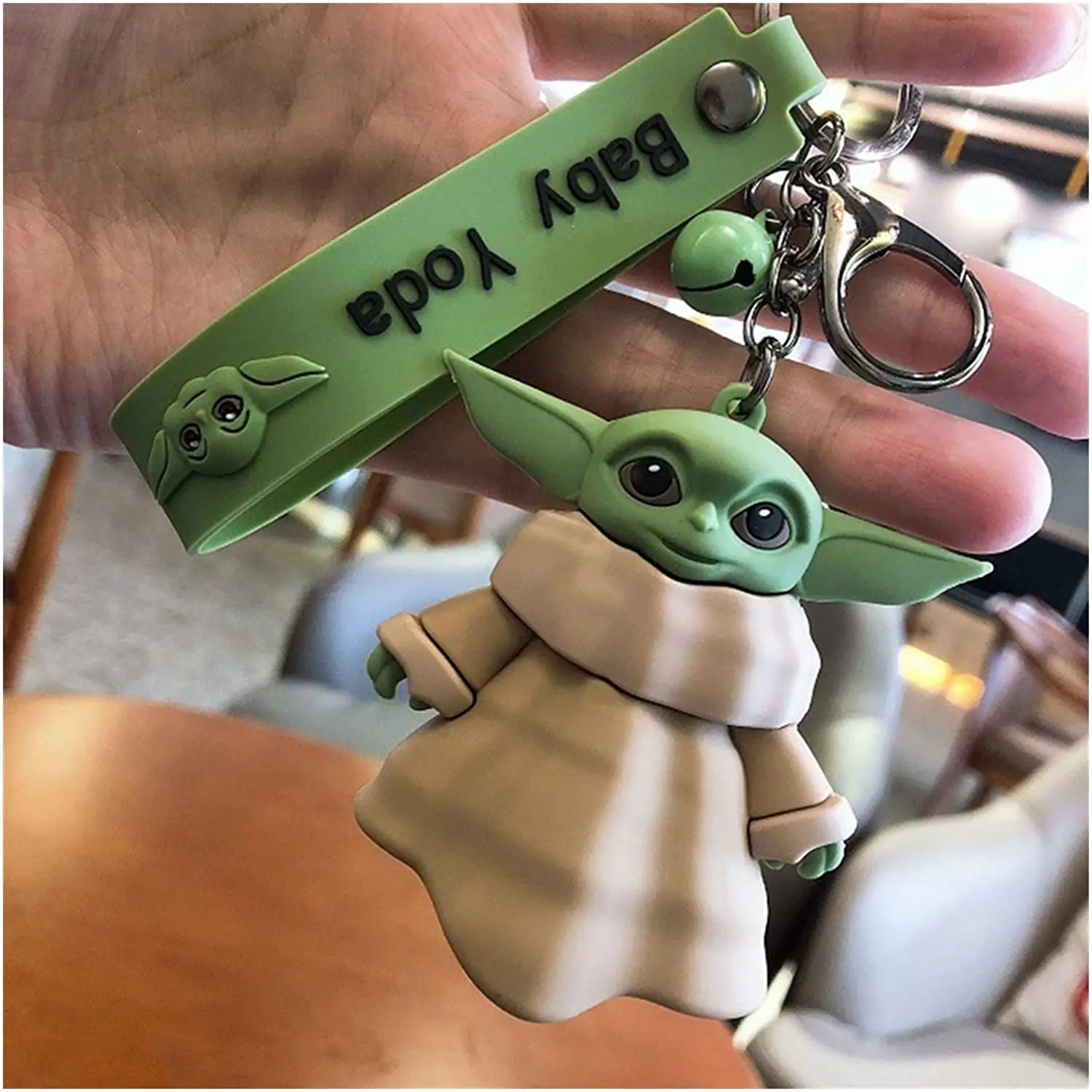 

Baby Yoda Silicone Keychain Cartoon Disney Star Wars Anime Key Chain Mandalorian Action Figure Model Best Selling Kids Toys Gift