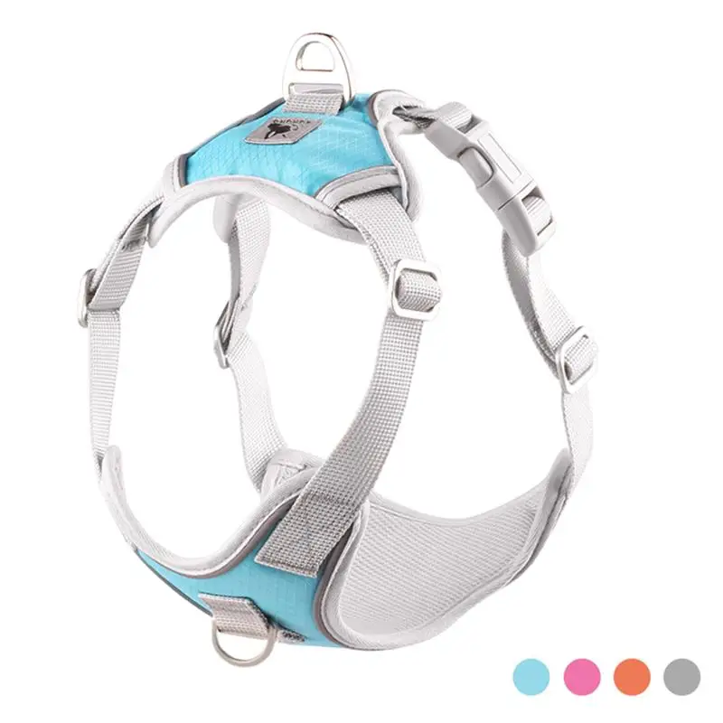 Светоотражающая шлейка для собак Регулируемый жилет с металлическим D образным