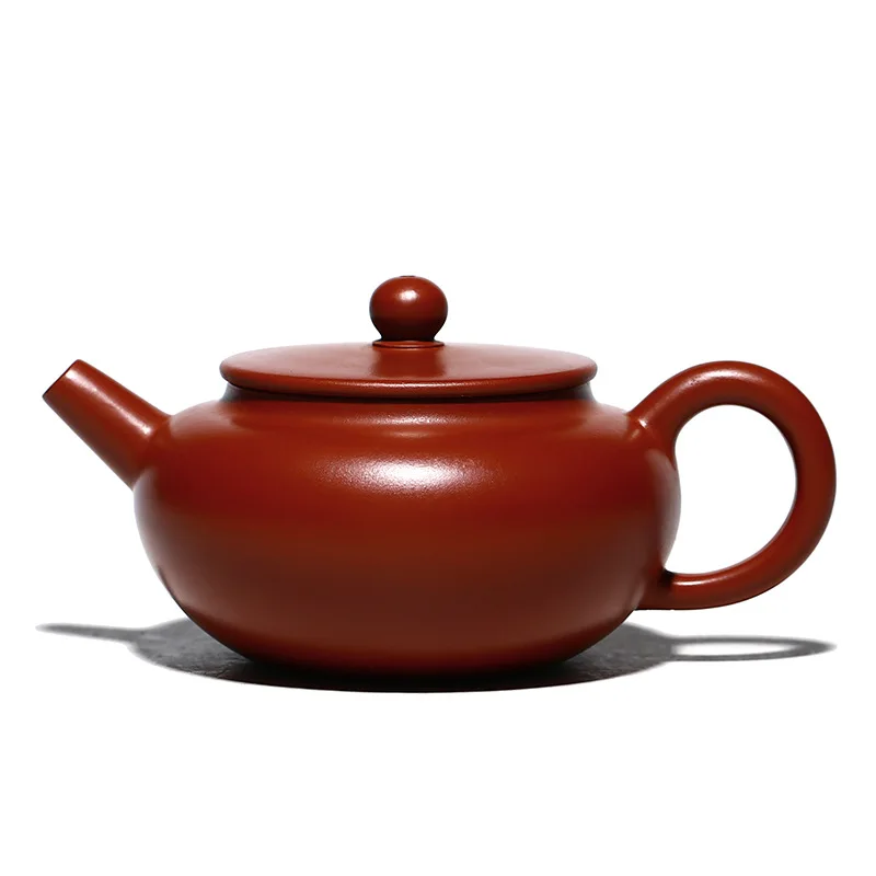 

Yixing Zisha teapot raw material Dahongpao flat cover lotus seed Shan Fangchun handmade teapot
