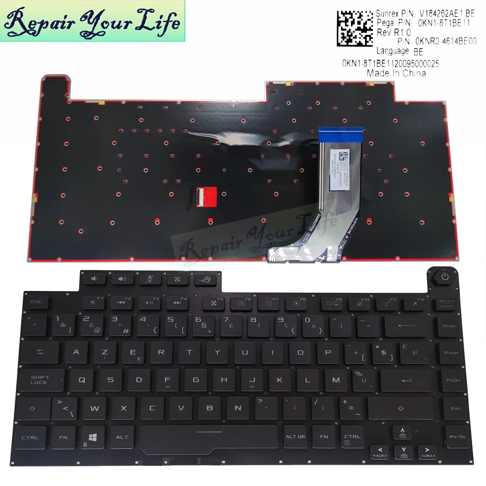 Клавиатура для ноутбуков ASUS ROG Strix G15 G512 G512LI LW G531 GD GU G531G клавиатуры с цветной RGB