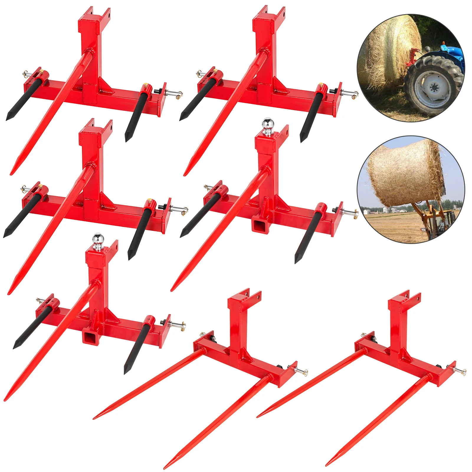 

VEVOR 39 "43" 49 "сено рыболовли ловильный трактор сцепного устройства крепление с 17" стабилизаторы или «гусиная шея» для погрузчики с бортовым по...