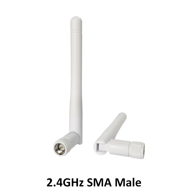 Антенна wi fi 2 4 ГГц 2dBi 3dbi антенна SMA Штекерный разъем белая для беспроводных
