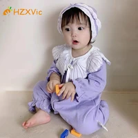 hzxvic baby girls rompers korean newborn girl set infant baby rompers baby girls flower long sleeve clothes rompers girl outfit