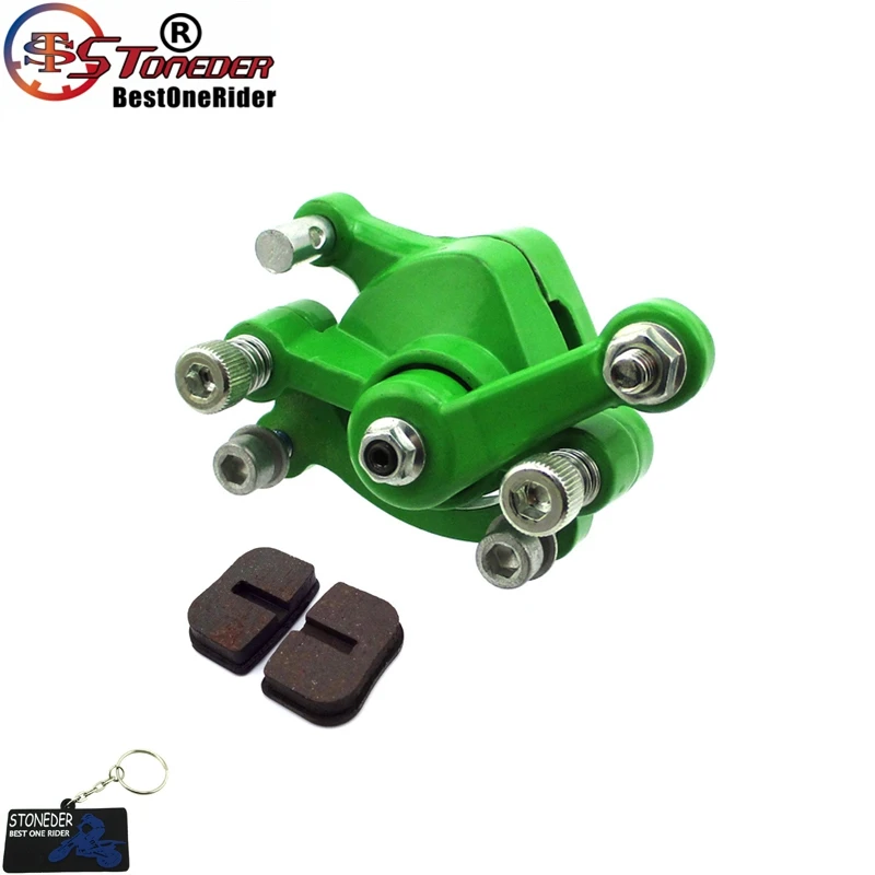 Левый дисковый тормозной суппорт STONEDER для 33cc 43cc 49cc 50cc стоячий скутер с газовым