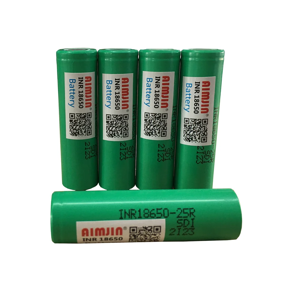 18650 3 7 V 2500 MAH перезаряжаемая батарея INR 25R 20A использует электронные сигареты всех