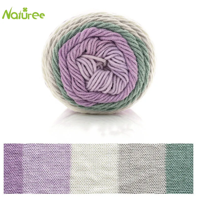 Пряжа для ручного вязания 5 нитей Радужный хлопок ручная работа сделай сам